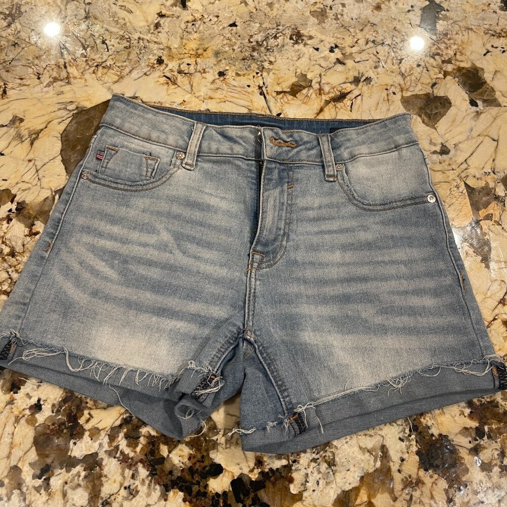 Vigoss High Rise Distressed Denim Shorts - Size 24